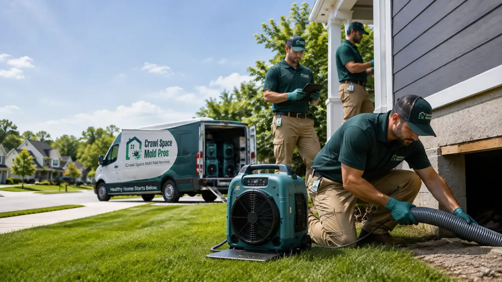 Crawl Space Mold Removal in Akron, PA